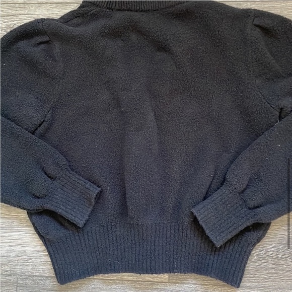 AYR | The Round The Corner Cardi Black Button Front V Neck Crop Cardigan Small - Picture 7 of 10